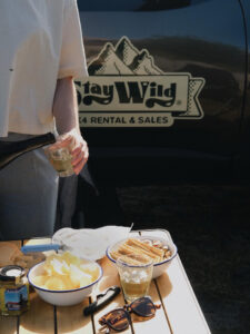 avontuurlijk kamperen met een goede versnapering